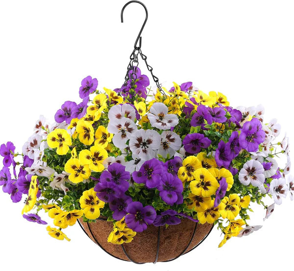 18 Bundles Artificial Pansy Flowers