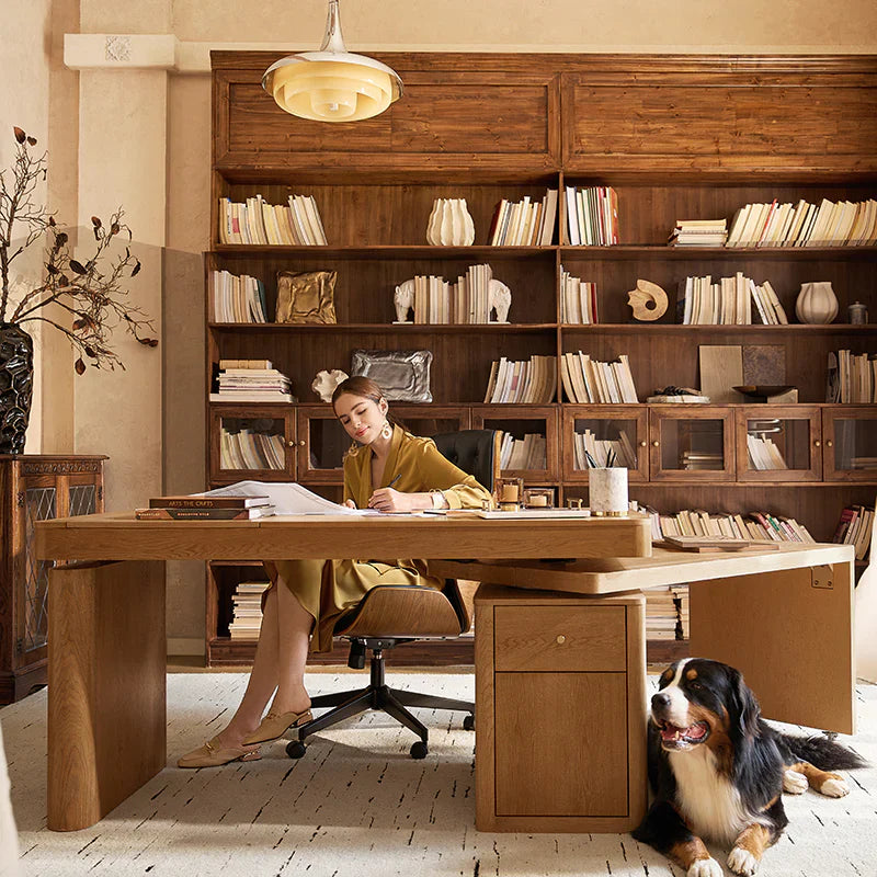 360-Degree Rotating Desk Electric Adjustable Standing Desk with Flip-Top Lid