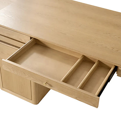 360-Degree Rotating Desk Electric Adjustable Standing Desk with Flip-Top Lid